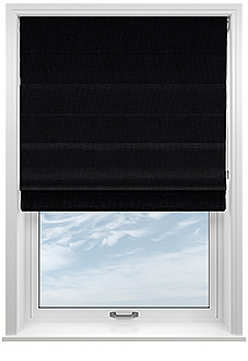 Arundel, Noir - Twist&Fit Roman Blind